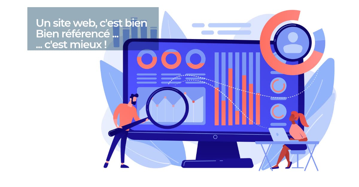 un site web bien reference avec le travail de fond du SEO
